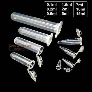 Plastic Centrifuge Tube for Virus Samples 0.1ml to 15ml