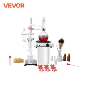 VEVOR Essential Oil Distillation Kit 500ml/2L | Lab Glassware Distillation Apparatus