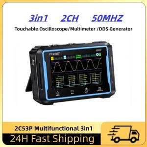 Scientific & Laboratory Equipment Scientific equipment and laboratory supplies for research, education, healthcare and industry. FNIRSI 2C53P Touch Screen Digital Oscilloscope Multimeter Signal Generator 2C53P