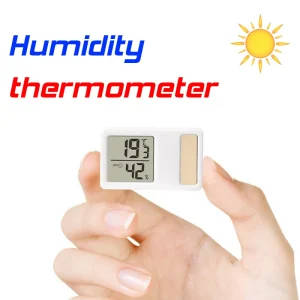 Portable Solar Temperature and Humidity Meter
