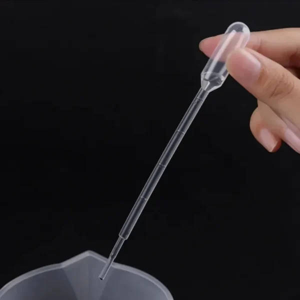 10pc Graduated Plastic Pipette Dropper Set for Laboratory Use - Image 4