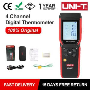 Digital Thermometer UNI-T Bluetooth Thermocouple Tester 4 Channel