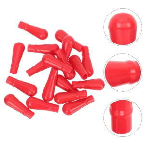 Silicone Pipette Dropper Caps Red Rubber Bulbs