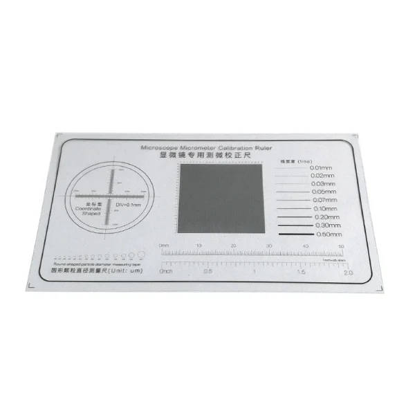 Microscope Micrometer Calibration Ruler: Micrometer Scale Calibration ...