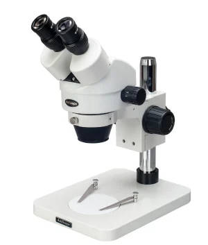 AmScope Binocular Stereo Microscope 7X-45X zoom magnification power
