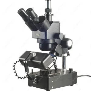 Trinocular Jewelry Gem Microscope 10X-60X AmScope