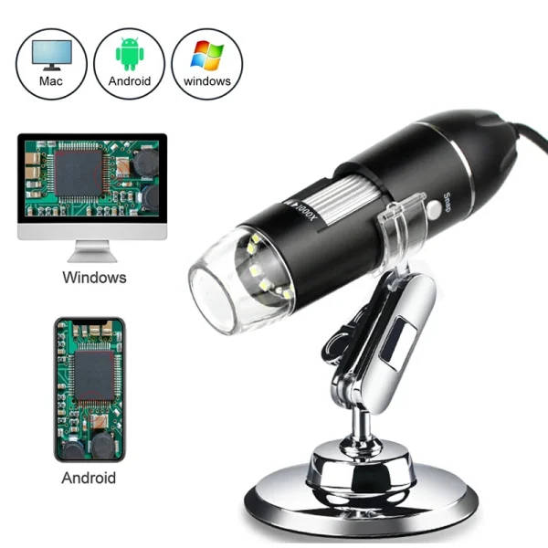 Digital Microscope Camera: Digital Type C Cable | Type-C USB | 3in1