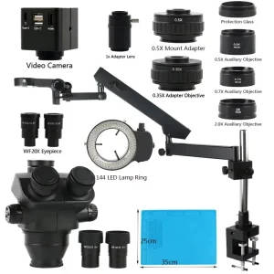 Eakins 48MP Stereo Trinocular Microscope