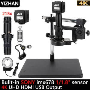 4K UHD Industrial Microscope Camera with Sony Sensor - Professional Soldering Application