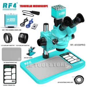 RF4 RF-6558PRO Triocular Stereo Microscope