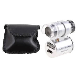 60X LED Pocket Magnifier Microscope