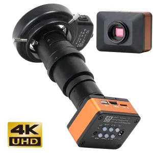 4K UHD Microscope Camera With 180X Autofocus Lens