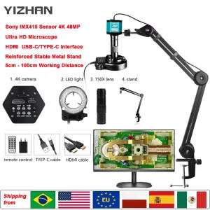 YIZHAN HD 1080P 4K Industrial Digital Microscope with Zoom Features