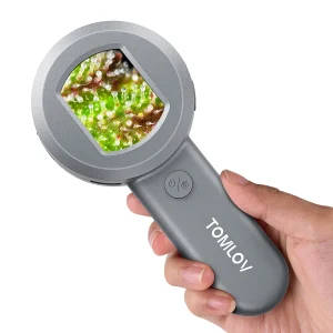 Close-up of TOMLOV P10 Portable Handheld Microscope