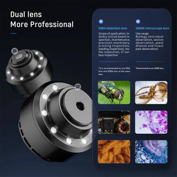 2000X Digital Microscope: Handheld Digital Microscope | Soldering ...