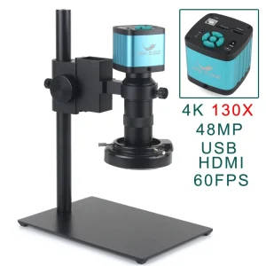 4K 48MP Digital Microscope Camera With 130X C-Mount Lens