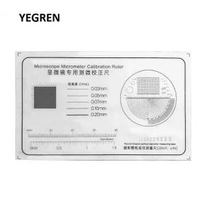 Microscope Calibration Ruler: PET Grid Net Micrometer