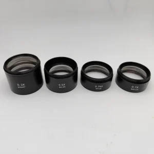 Auxiliary Objective Lens for Stereo Microscope: Range of Barlow Lenses