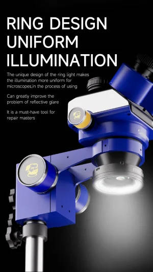 Mechanic LS720+ Polarized LED Ring Lamp for Stereo Microscope Cameras: Essential Lab Lighting Solution