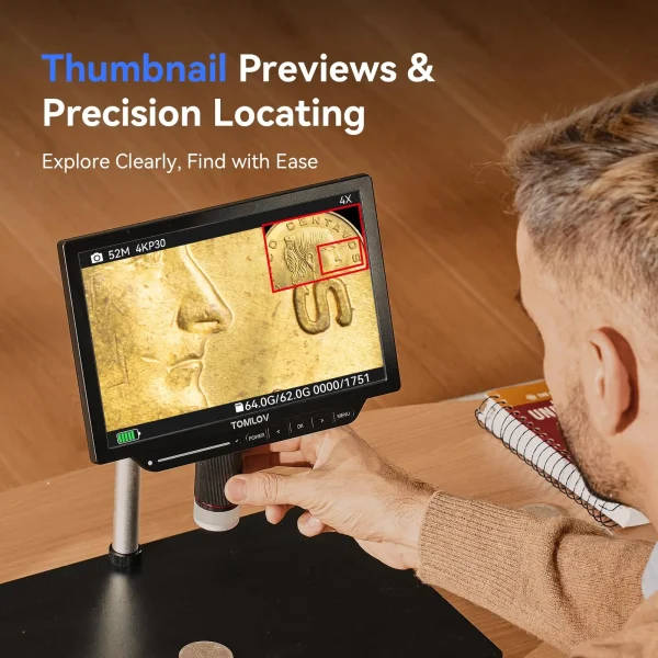Tomlov TM4K Soldering Microscope: Digital Soldering Microscope | 2000x ...