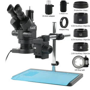 Eakins Trinocular Stereo Microscope for Precision Zoom PCB Repair