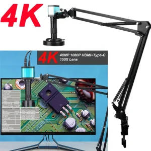 48MP 4K Industrial Video Microscope Camera