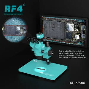 RF4 RF-6558X Triocular Stereo Microscope 1000x Zoom