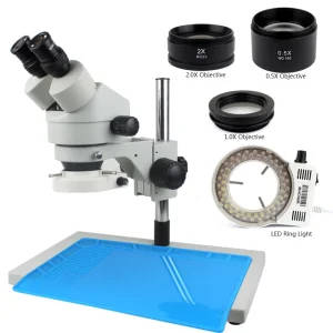3D view of 7-45X industrial binocular microscope