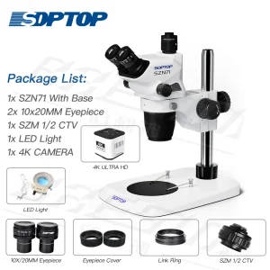 Soptop SZN71 Trinocular Stereo Microscope