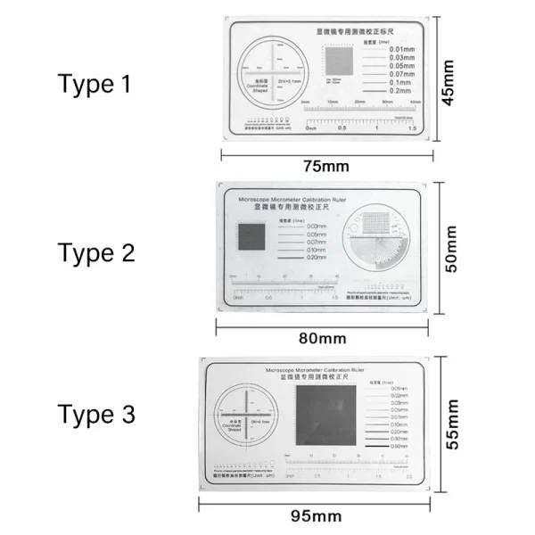 Calibration Ruler Transparent Microscope Calibration Ruler: Micrometer Calibration | Microscope Scale ...