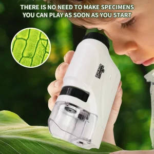 Mini Pocket Microscope 60-120x With LED Light