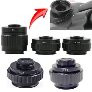 C Mount Lens Adapter for Trinocular Stereo Microscope