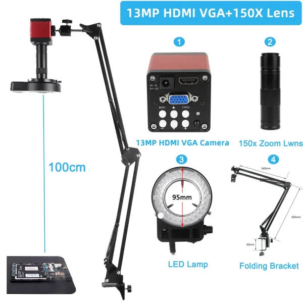 13MP Video Microscope Camera: High Definition Microscope Camera | C ...