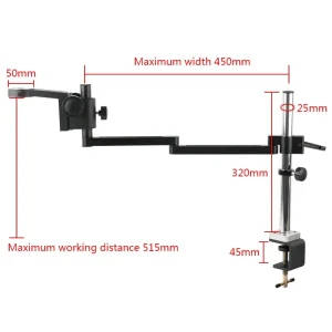 Adjustable Articulating Arm Clamp Microscope Bracket