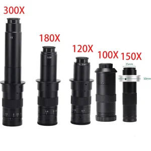 Adjustable Zoom Lens for Video Microscope Camera