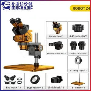MECHANIC ROBOT Z4-B11 Trinocular Stereo Industrial Microscope