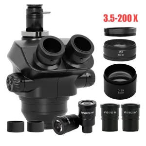 Triocular Stereo Microscope 7-50X Kailiwei