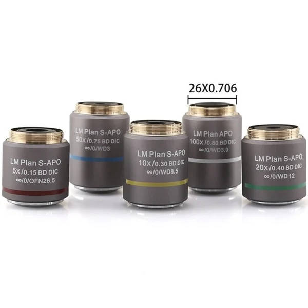 Interference Microscope Objective Metallurgical Microscope Objective Plan Semi-Apochromatic: Dark Field ...
