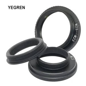 Microscope Objective Lens Adapter Ring: M25 to RMS, RMS to M25, M25 to M25x0.75mm Extension Ring