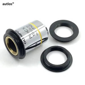 C-RMS Microscope Objective Lens Adapter Ring: RMS Thread to C Mount Adapter for M20 M25 Microscope Lens Cameras