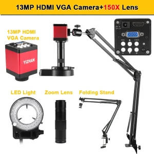 Digital Microscope With 1-150X C-Mount Zoom Lens
