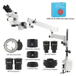 Trinocular Microscope With 55MP 4K HDMI USB Camera