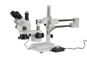 Amscope 3.5X-90X Simul-Focal Stereo Zoom Microscope With LED Ring Light