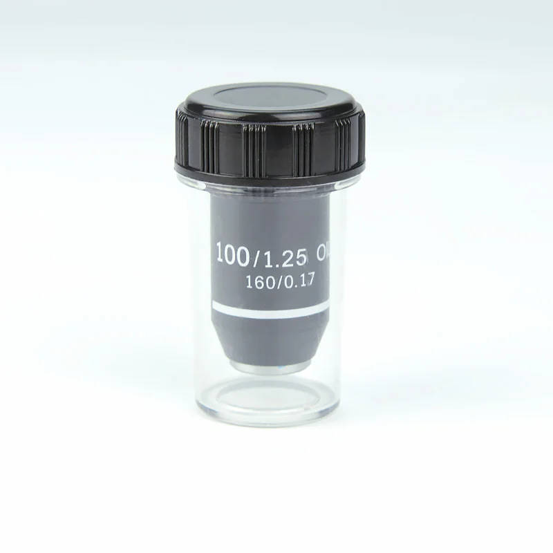 195 Achromatic Objective Lens 4X 10X 20X 40X 60X 100X: High-Quality RMS 20.2mm Optical Objective Parts High-quality 195 Achromatic Objective Lens with RMS 20.2mm interface, available in various magnifications to suit your lab's specific needs. High-quality 195 Achromatic Objective Lens with RMS 20.2mm interface, available in various magnifications to suit your lab's specific needs. 195 Achromatic Objective Lens 4X 10X 20X 40X 60X 100X: High-Quality RMS 20.2mm Optical Objective Parts - Image 4