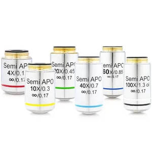 Microscope Objective Lens 4X-100X Plan Semi-Apochromat Infinity