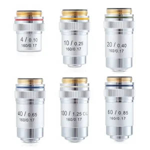 Achromatic Objective Lens 4X-100X