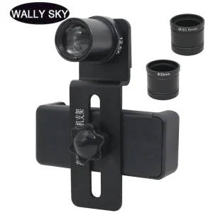 Microscope Phone Clip With 12.5X Eyepiece Lens