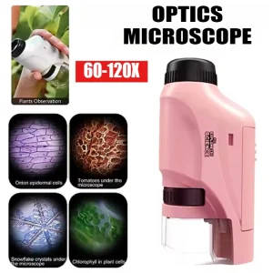 Handheld Kids Science Microscope 60-120x
