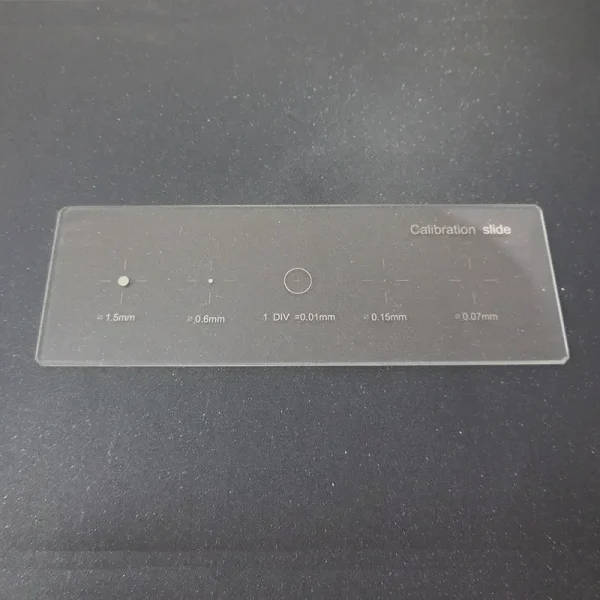 Microchronometer Slide Cross Dot 0.01mm Stage Micrometer Microscope Calibration Slide: Stage ...