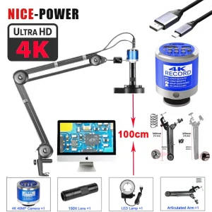 Electronic Digital Microscope 4K 48MP Lens